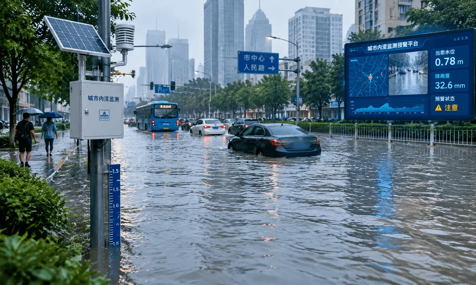 城市积水监测