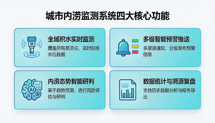 城市积水监测系统核心功能